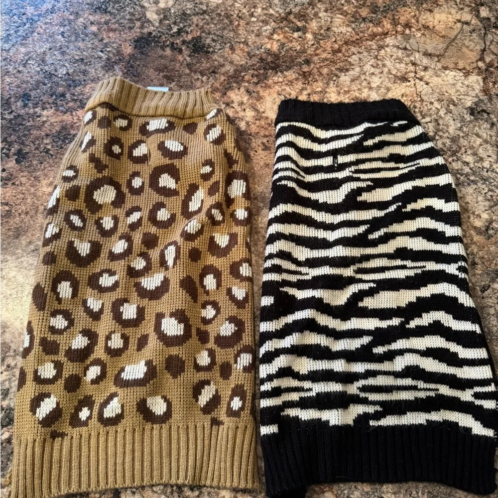 Multiple dog sweaters